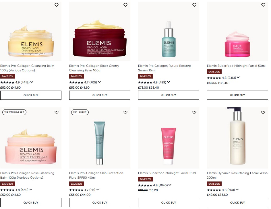20% off Elemis at Lookfantastic 20% off Elemis at Lookfantastic