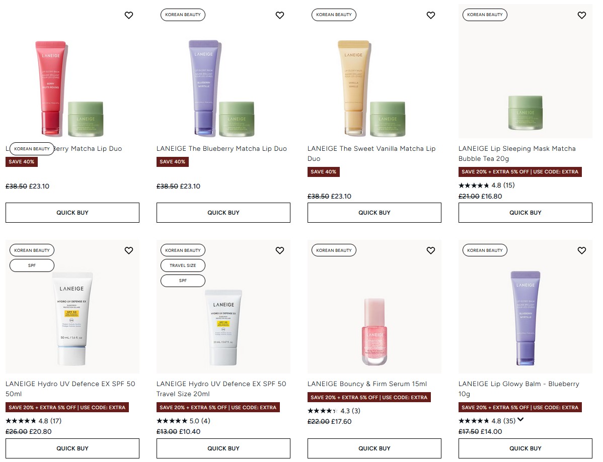 Up to 40% off Laneige at Lookfantastic Up to 40% off Laneige at Lookfantastic