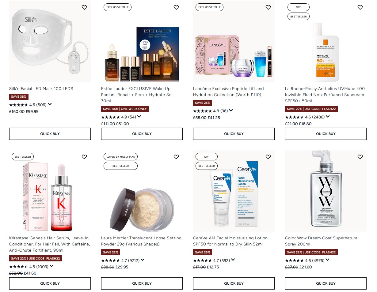 Up to 40% off selected at Lookfantastic Up to 40% off selected at Lookfantastic