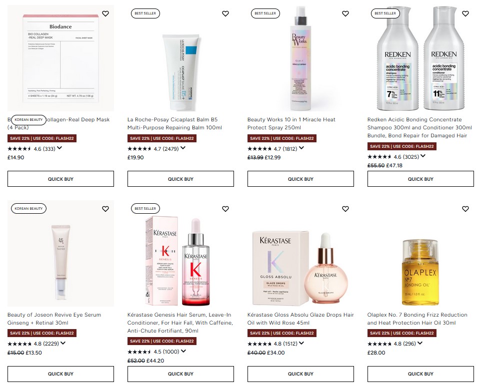 22% off selected at Lookfantastic 22% off selected at Lookfantastic