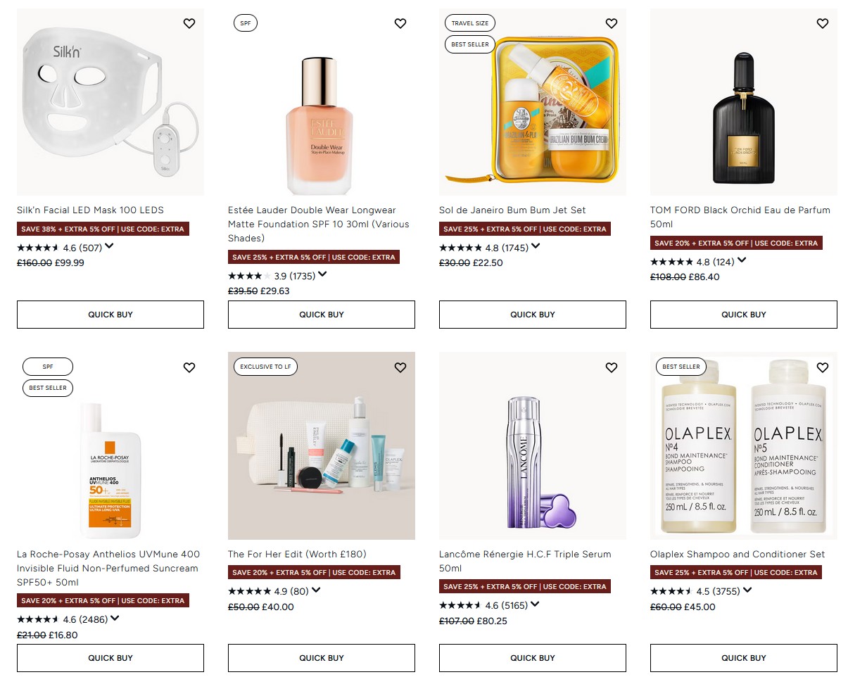 Up to 40% off selected at Lookfantaastic Up to 40% off selected at Lookfantaastic