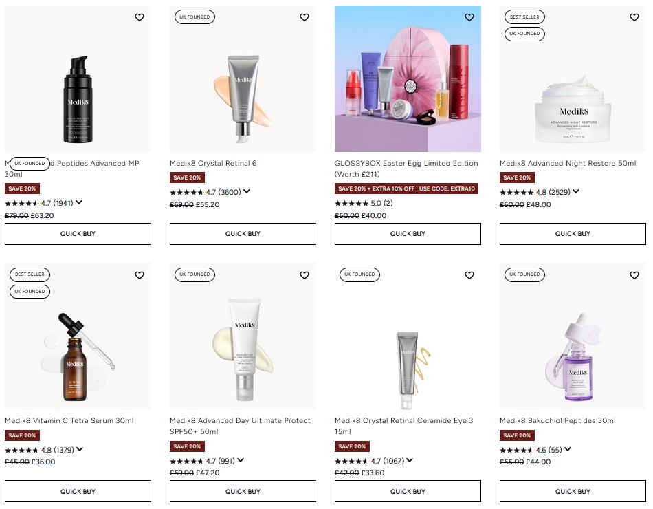 20% off Medik8 at Lookfantastic 20% off Medik8 at Lookfantastic