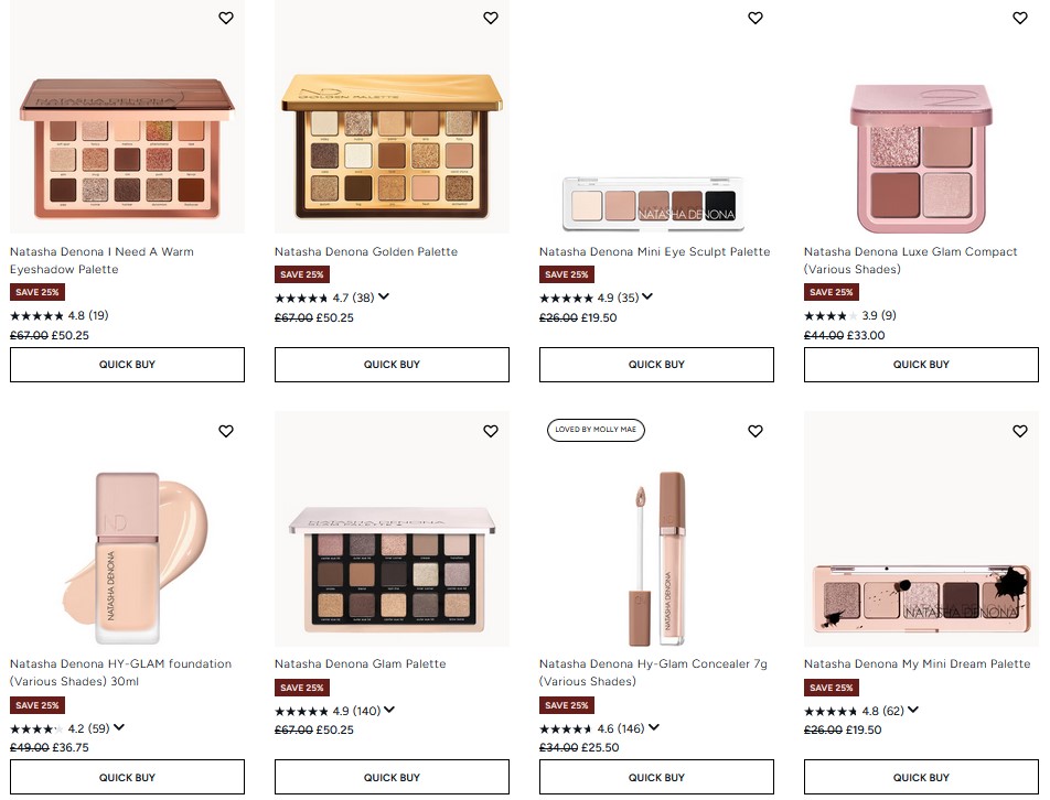 25% off Natasha Denona at Lookfantastic 25% off Natasha Denona at Lookfantastic