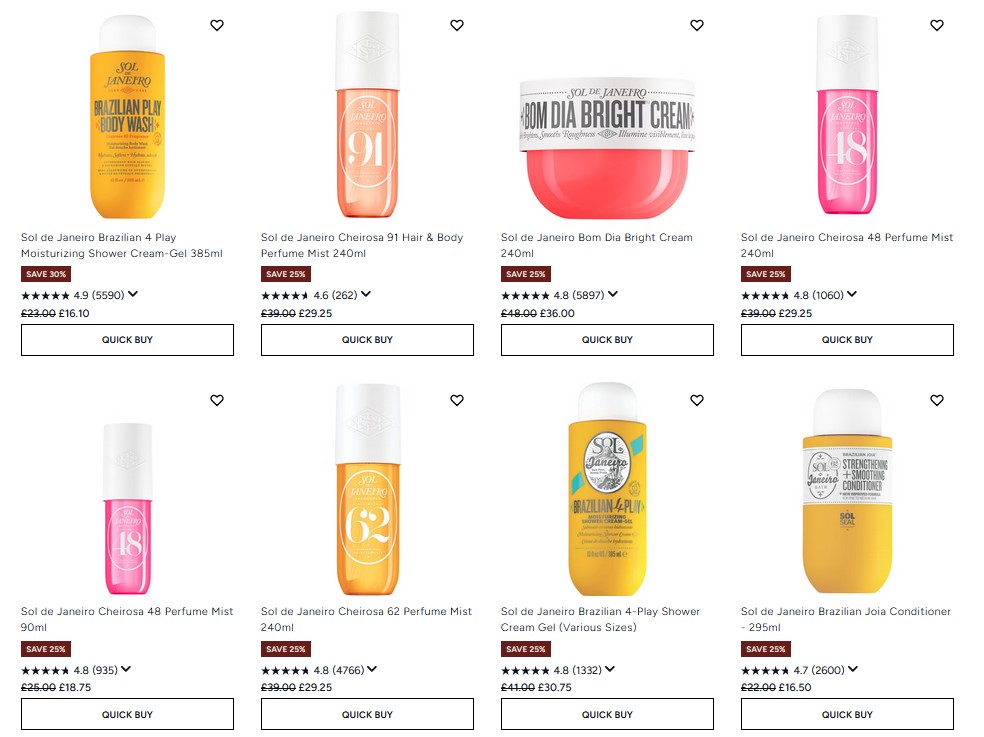 Up to 30% off Sol de Janeiro Up to 30% off Sol de Janeiro