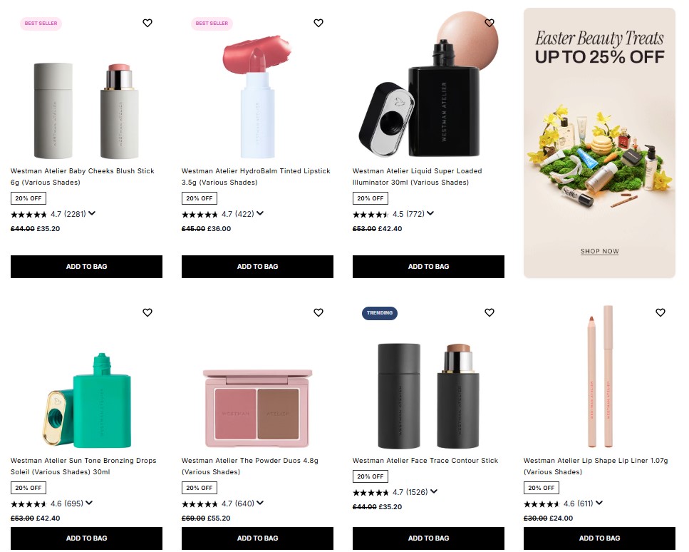 20% off Westman Atelier at Cult Beauty 20% off Westman Atelier at Cult Beauty