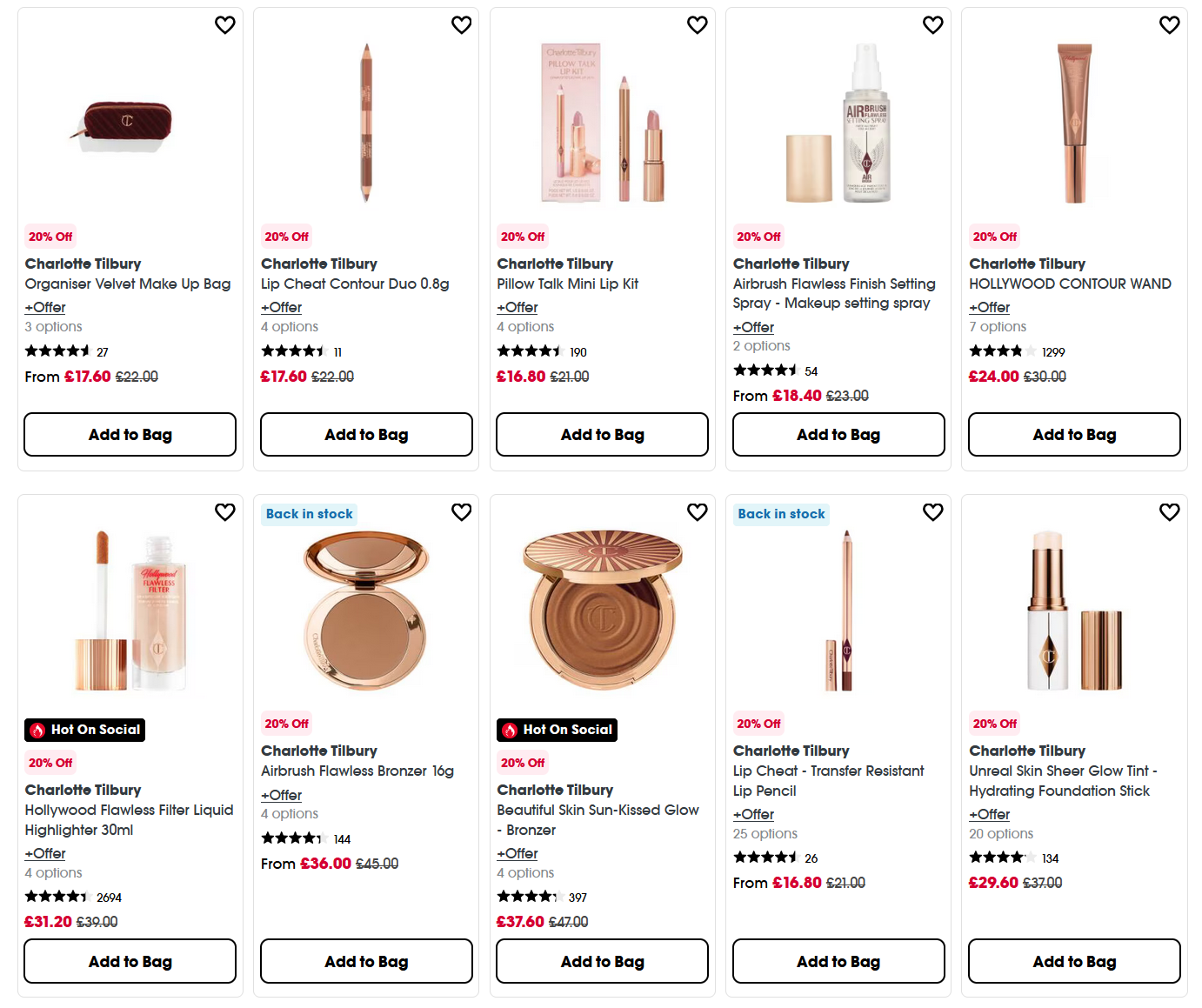 20% off Charlotte Tilbury at Sephora UK 20% off Charlotte Tilbury at Sephora UK