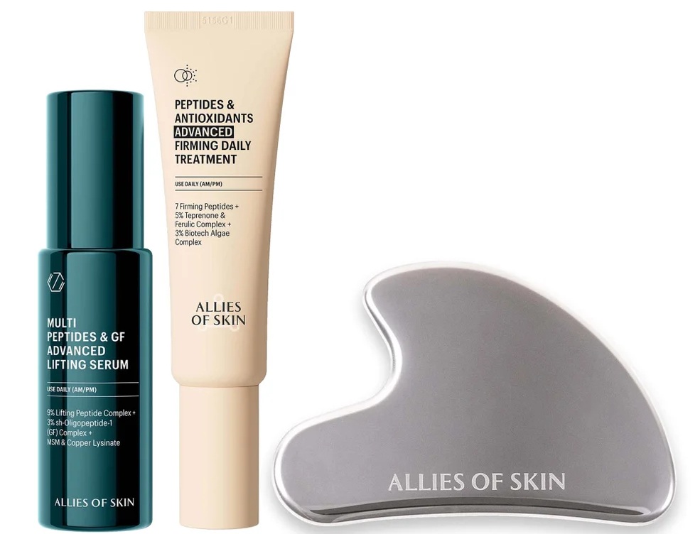 Allies of Skin GF Serum 30ml + Advanced Daily Treatment 48ml + Gua Sha Bundl Allies of Skin GF Serum 30ml + Advanced Daily Treatment 48ml + Gua Sha Bundl