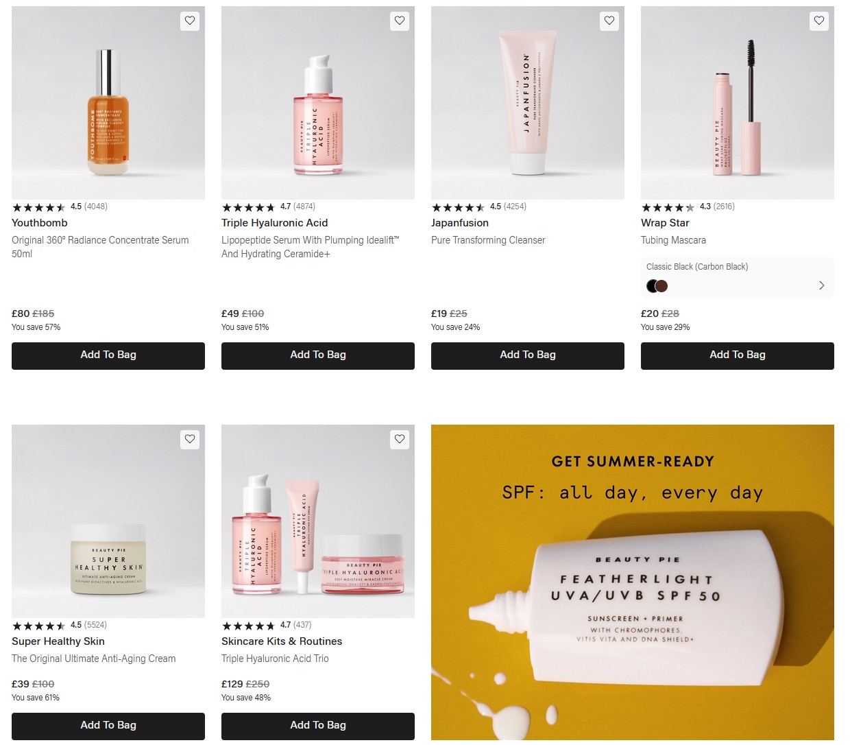 Up to 60% off sale at Beauty Pie Up to 60% off sale at Beauty Pie