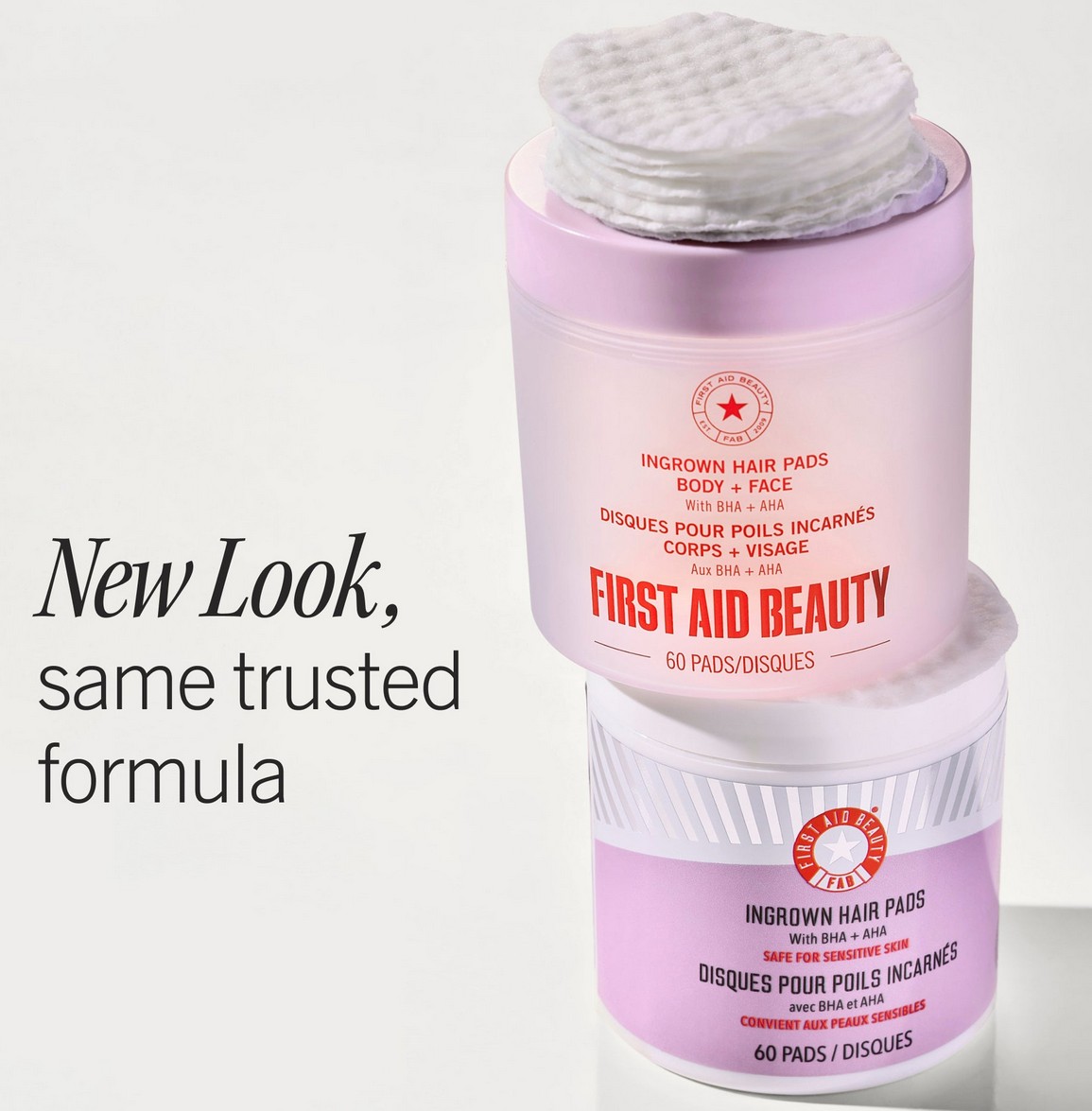 First Aid Beauty Ingrown Hair Pads Body + Face - Pads for ingrown hair With BHA + AHA First Aid Beauty Ingrown Hair Pads Body + Face - Pads for ingrown hair With BHA + AHA