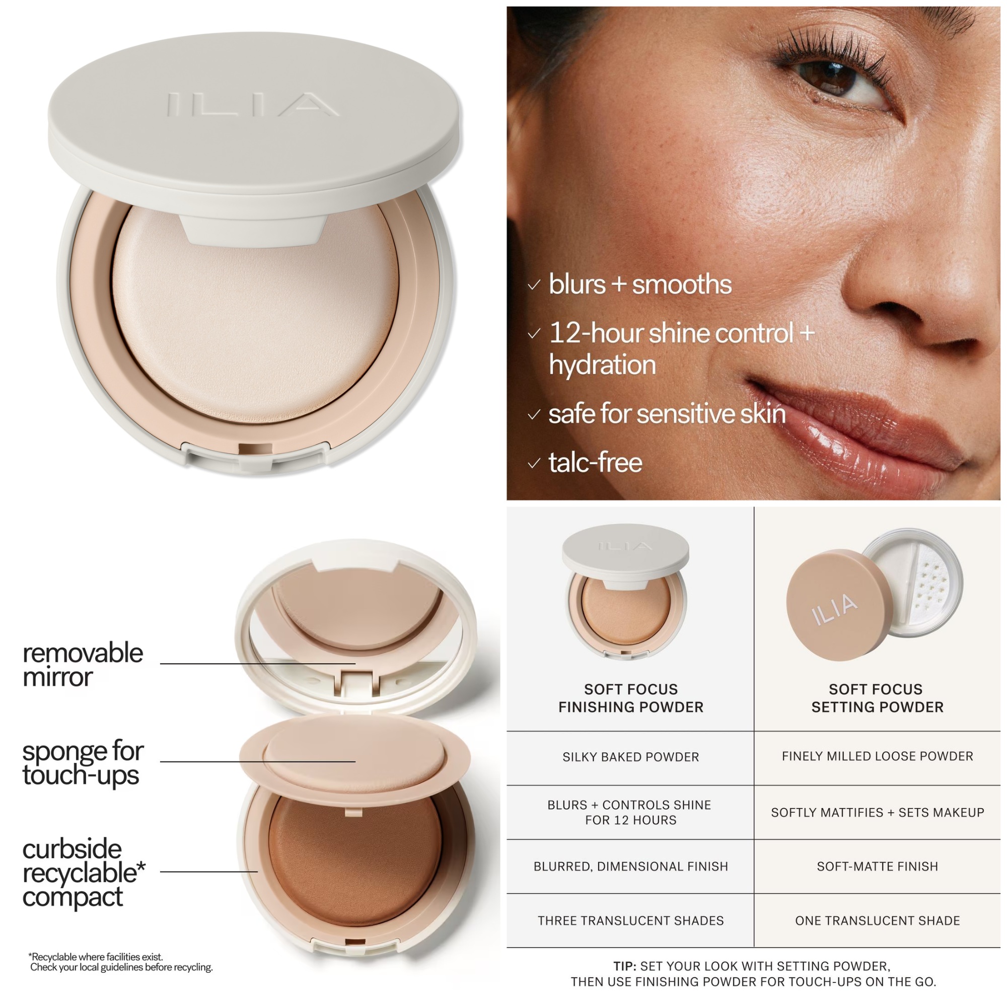 ILIA Soft Focus Finishing Powder with 12-Hour Shine Control ILIA Soft Focus Finishing Powder with 12-Hour Shine Control