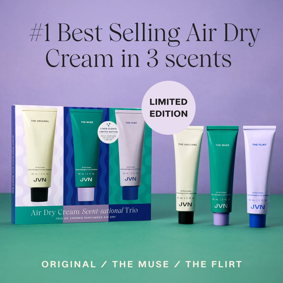 JVN Air Dry Cream Fragrance Trio JVN Air Dry Cream Fragrance Trio
