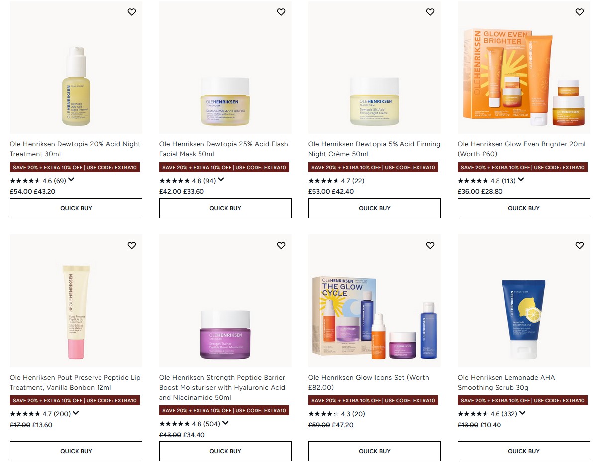 20% off Ole Henriksen at Lookfantastic 20% off Ole Henriksen at Lookfantastic