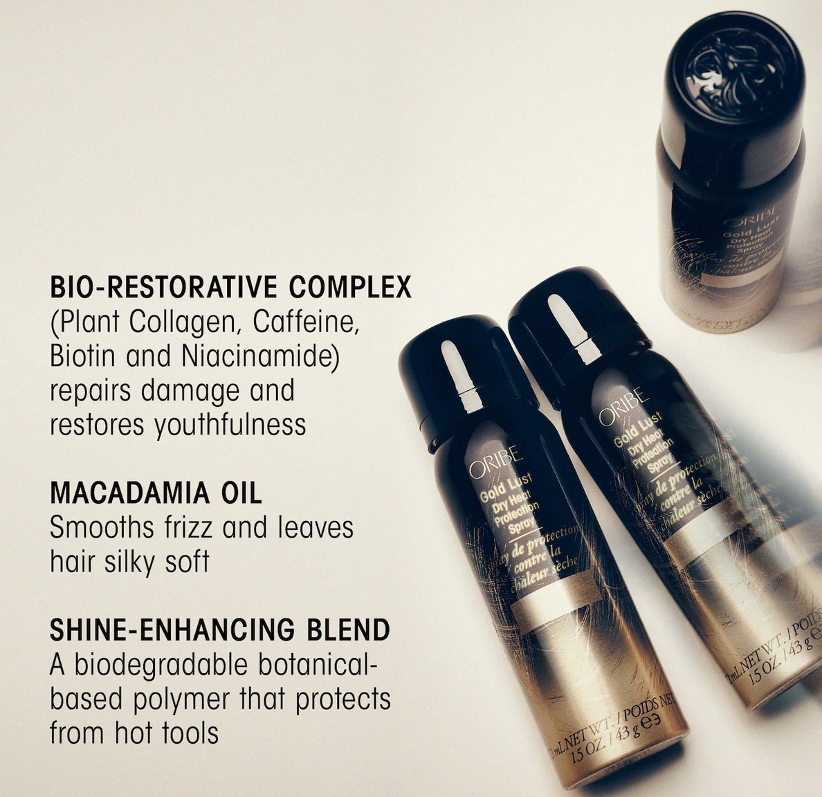 Oribe Mini Gold Lust Dry Heat Protection Spray Oribe Mini Gold Lust Dry Heat Protection Spray