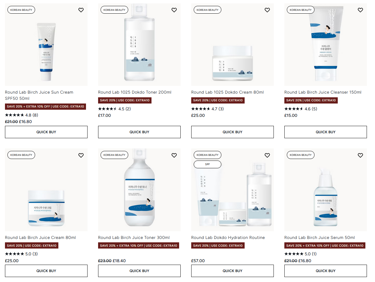 20% off Round Lab at Lookfantastic 20% off Round Lab at Lookfantastic