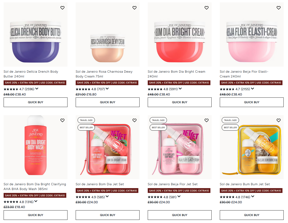 20% off Sol de Janeiro at Lookfantastic 20% off Sol de Janeiro at Lookfantastic