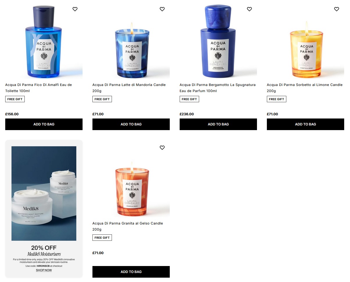 New launches from Acqua Di Parma at Cult Beauty New launches from Acqua Di Parma at Cult Beauty