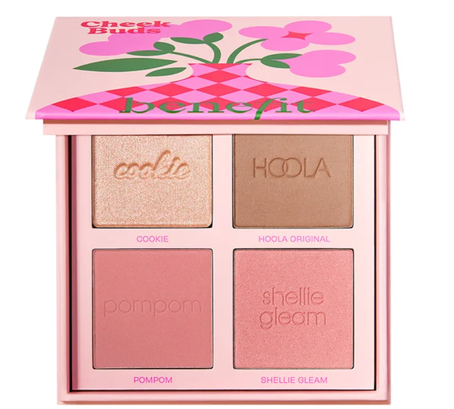 benefit Cheek Buds Limited Edition Hoola Bronzer, Blush and Highlighter Palette benefit Cheek Buds Limited Edition Hoola Bronzer, Blush and Highlighter Palette