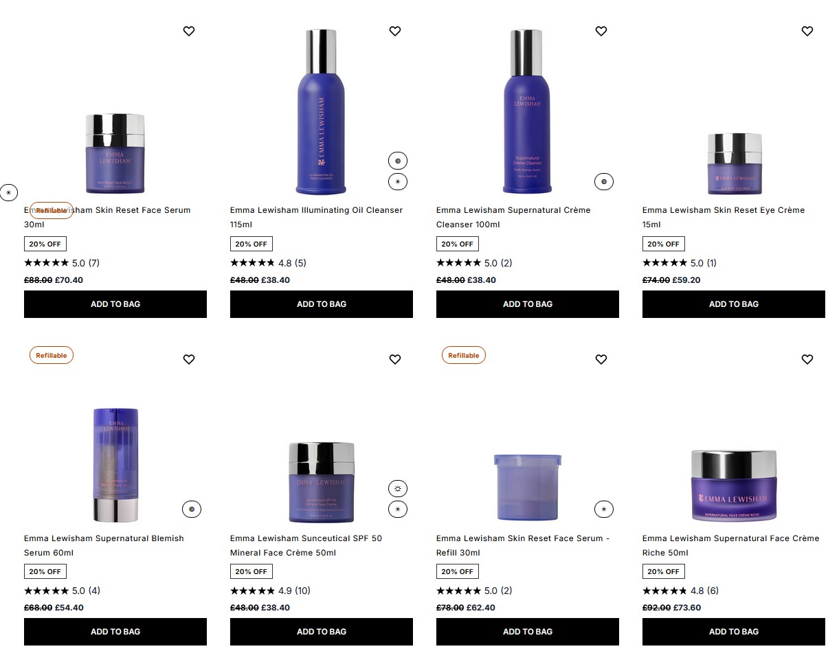 20% off Emma Lewisham at Cult Beauty 20% off Emma Lewisham at Cult Beauty