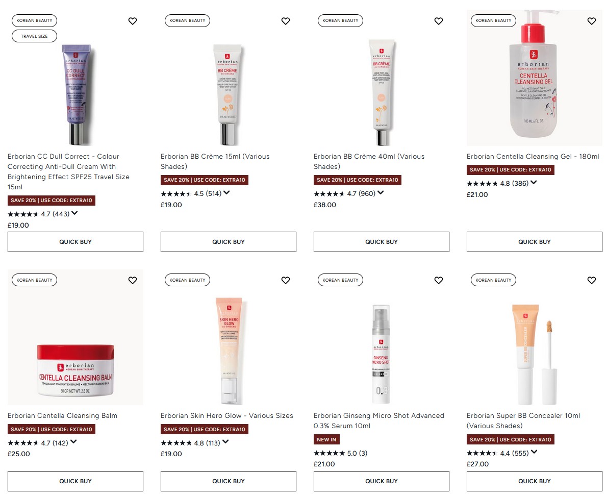 20% off Erborian at Lookfantastic 20% off Erborian at Lookfantastic