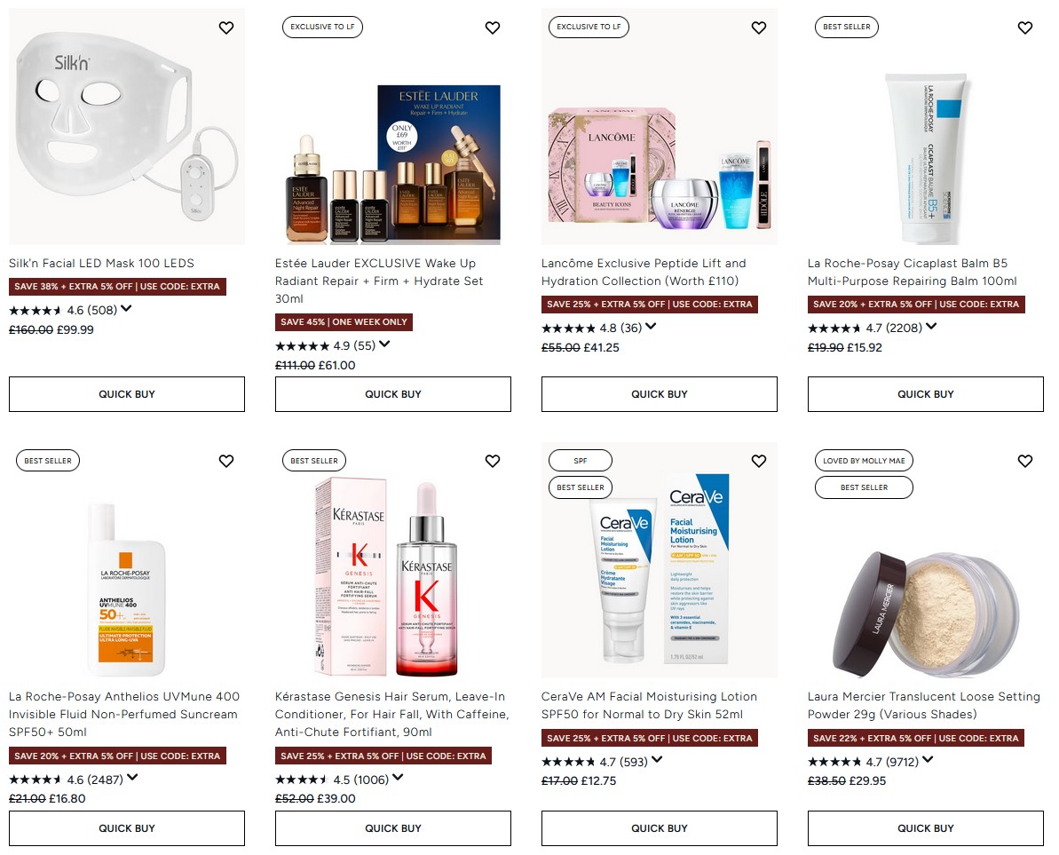 Up to 40% off selected at Lookfantastic Up to 40% off selected at Lookfantastic