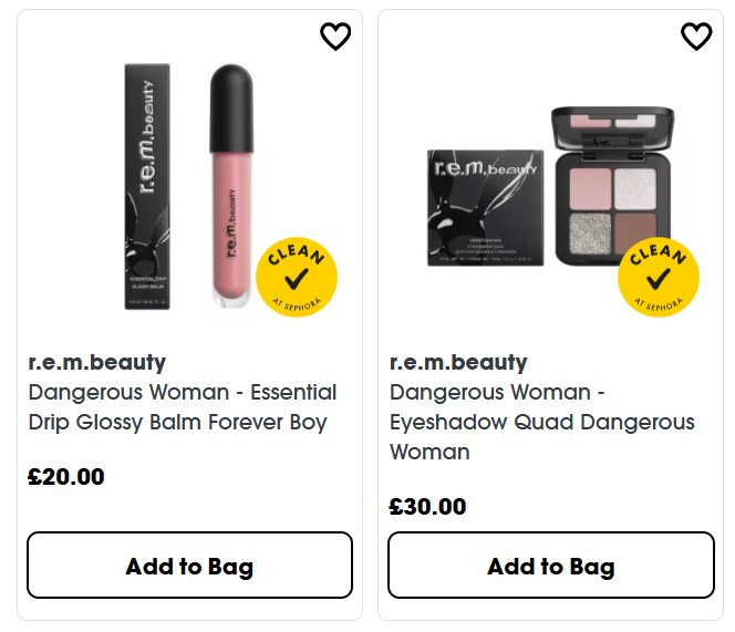 r.e.m.beauty Dangerous Woman sets at Sephora UK r.e.m.beauty Dangerous Woman sets at Sephora UK
