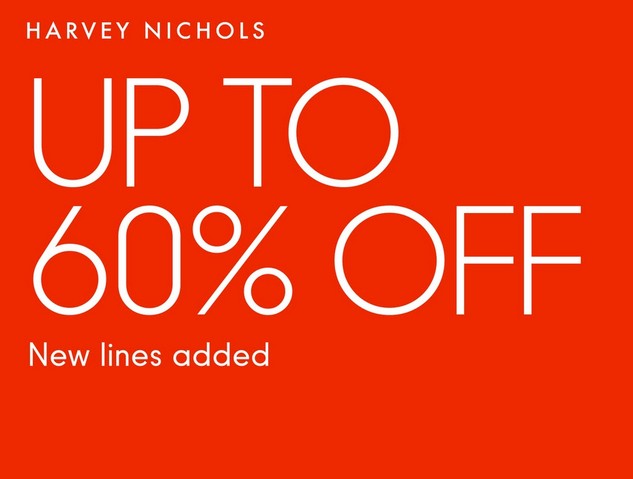 Up to 60% off Sale at Harvey Nichols Up to 60% off Sale at Harvey Nichols