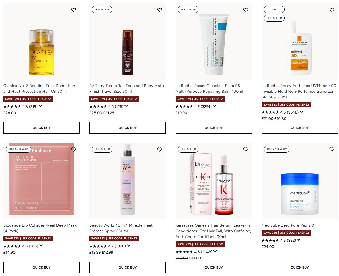 22% off selected at Lookfantastic 22% off selected at Lookfantastic