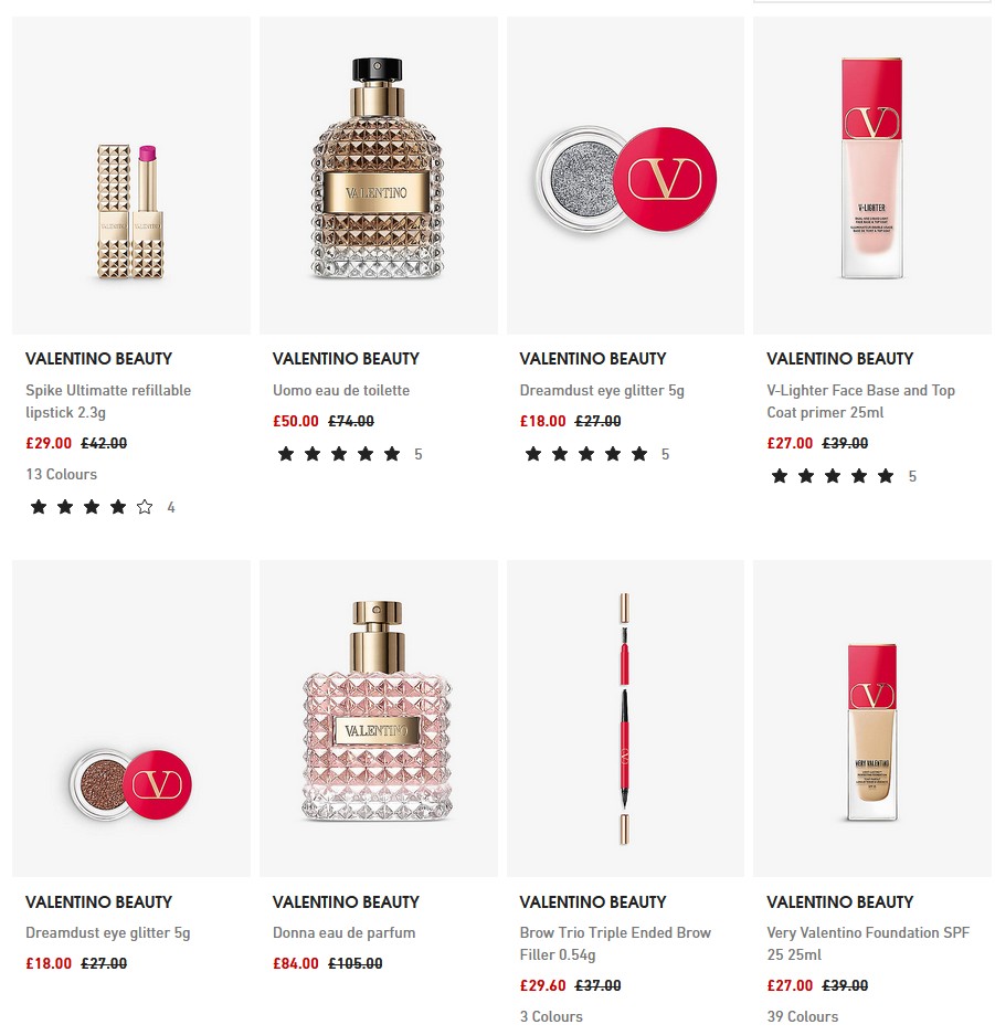 Up to 30% off VALENTINO BEAUTY at Selfridges Up to 30% off VALENTINO BEAUTY at Selfridges