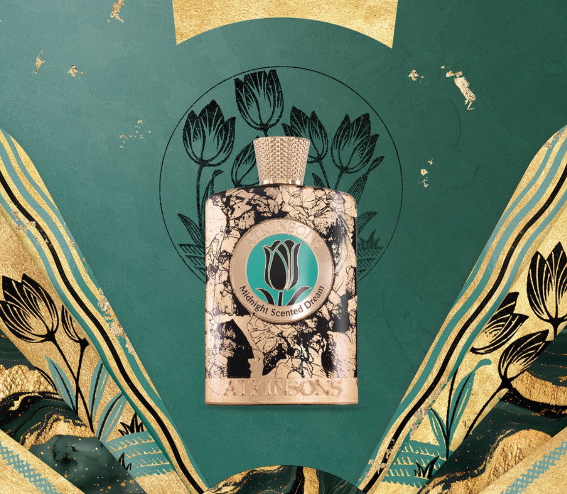 ATKINSONS New In Midnight Scented Dream Parfum at Harvey Nichols ATKINSONS New In Midnight Scented Dream Parfum at Harvey Nichols