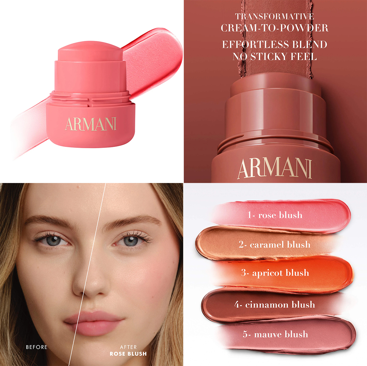 Armani Beauty Dolci Blush Smoothing Cream-to-Powder Soft-Matte Balm Armani Beauty Dolci Blush Smoothing Cream-to-Powder Soft-Matte Balm