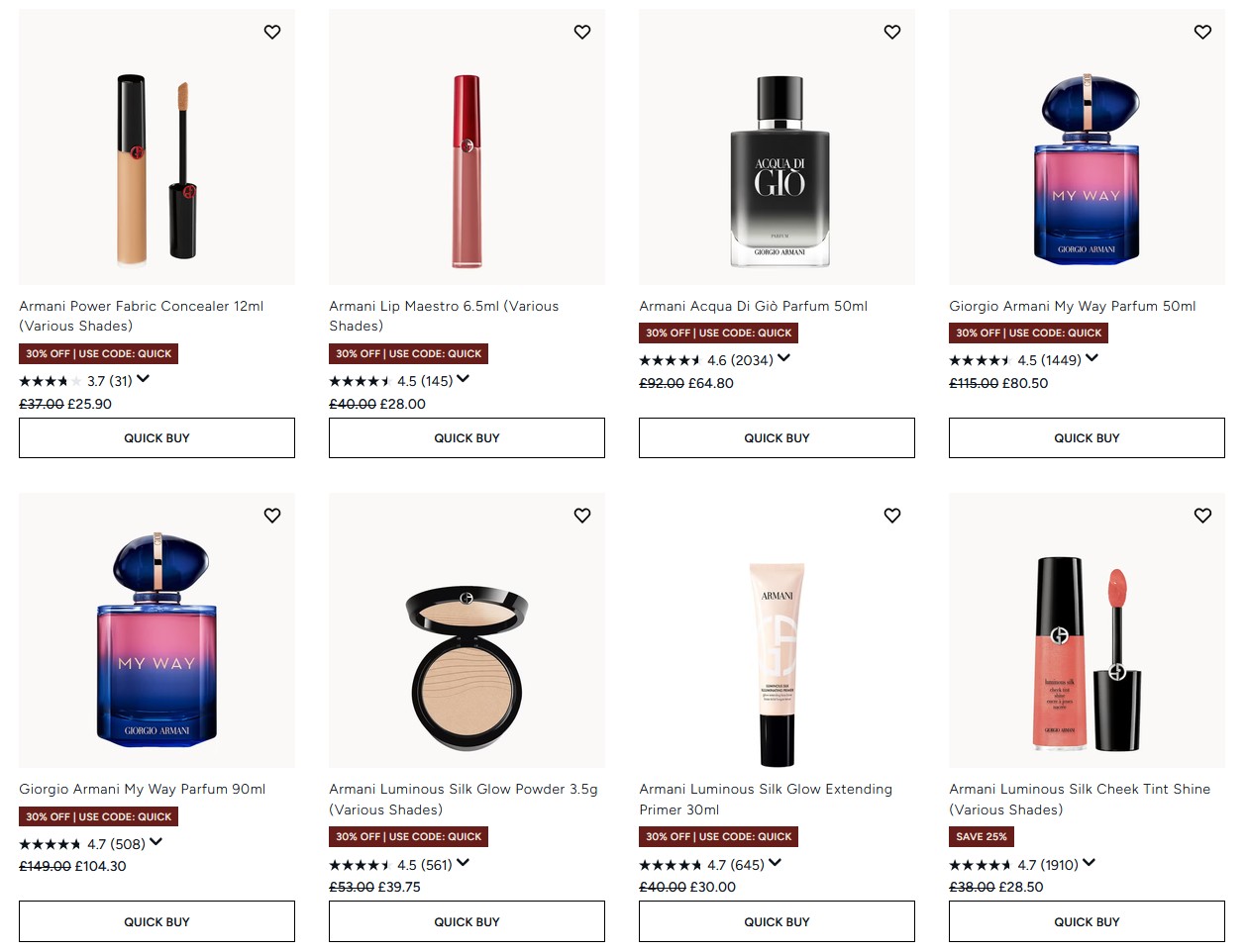 30% off Armani at Lookfantastic 30% off Armani at Lookfantastic