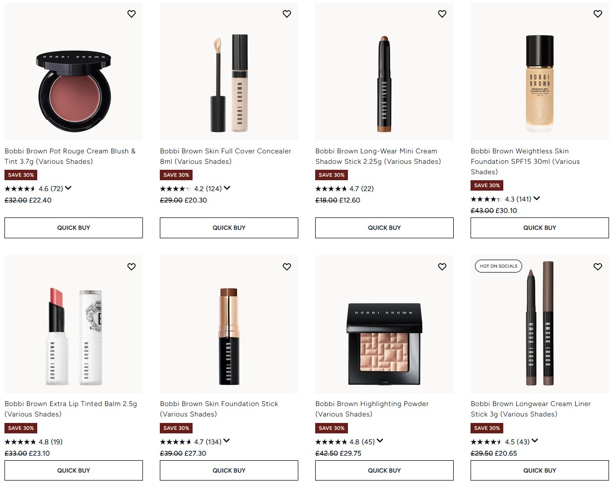 30% off Bobbi Brown at Lookfantastic 30% off Bobbi Brown at Lookfantastic
