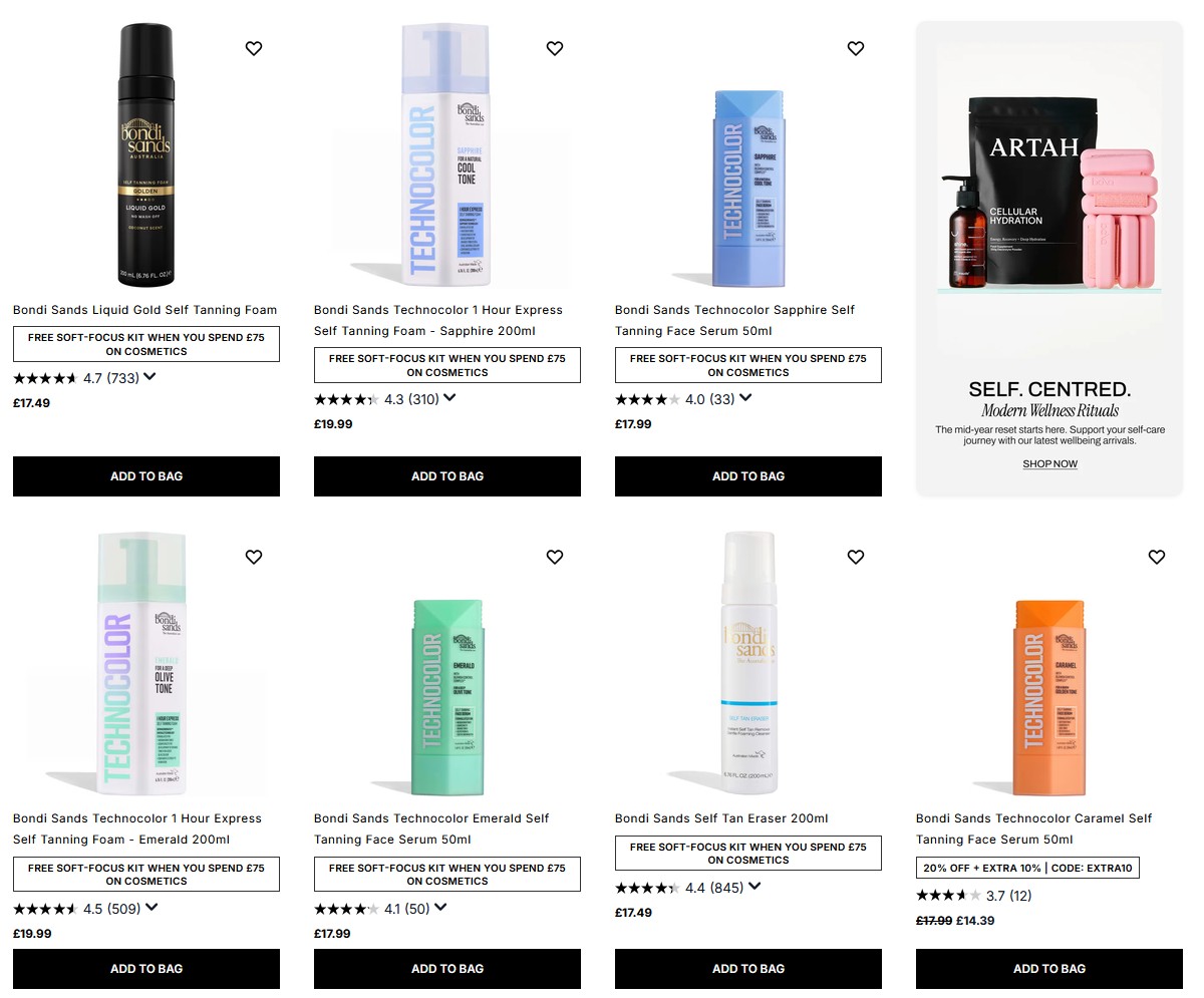 20% off Bondi Sands at Cult Beauty 20% off Bondi Sands at Cult Beauty