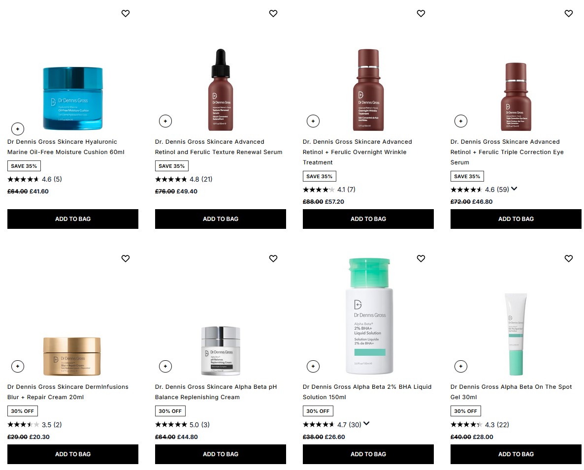 Up to 35% off Dr Dennis Gross at Cult Beauty Up to 35% off Dr Dennis Gross at Cult Beauty