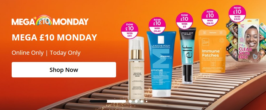 Mega £10 Monday Deals at SuperDrug