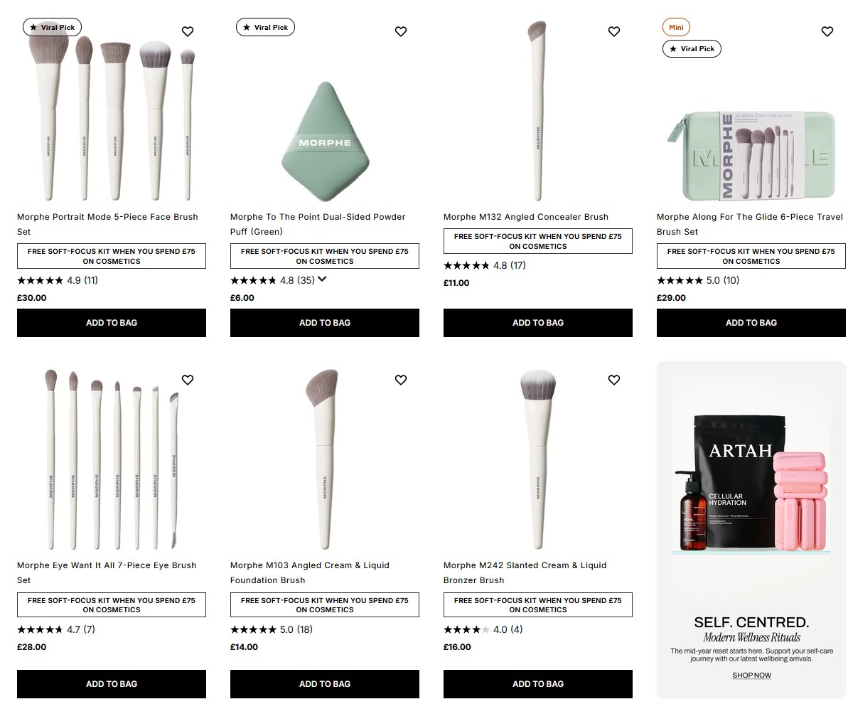 20% off Morphe at Cult Beauty 20% off Morphe at Cult Beauty