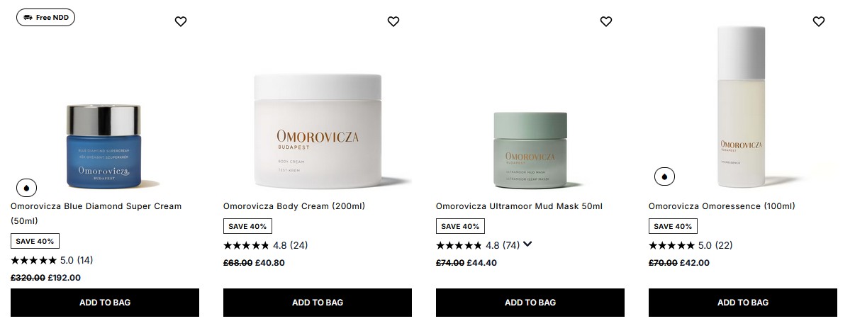 40% off selected Omorovicza at Cult Beauty 40% off selected Omorovicza at Cult Beauty