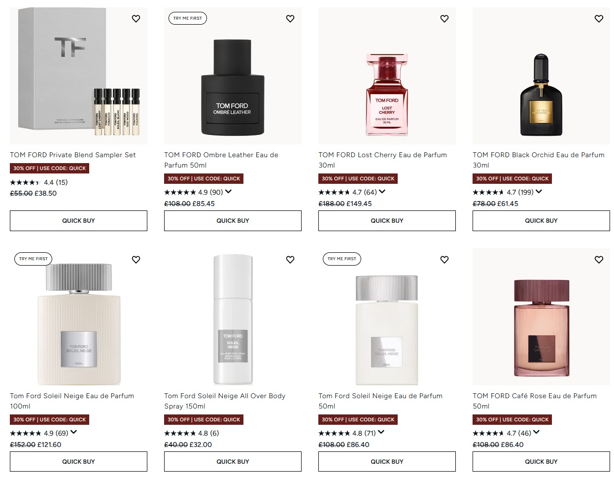 30% off TOM FORD at Lookfantastic 30% off TOM FORD at Lookfantastic