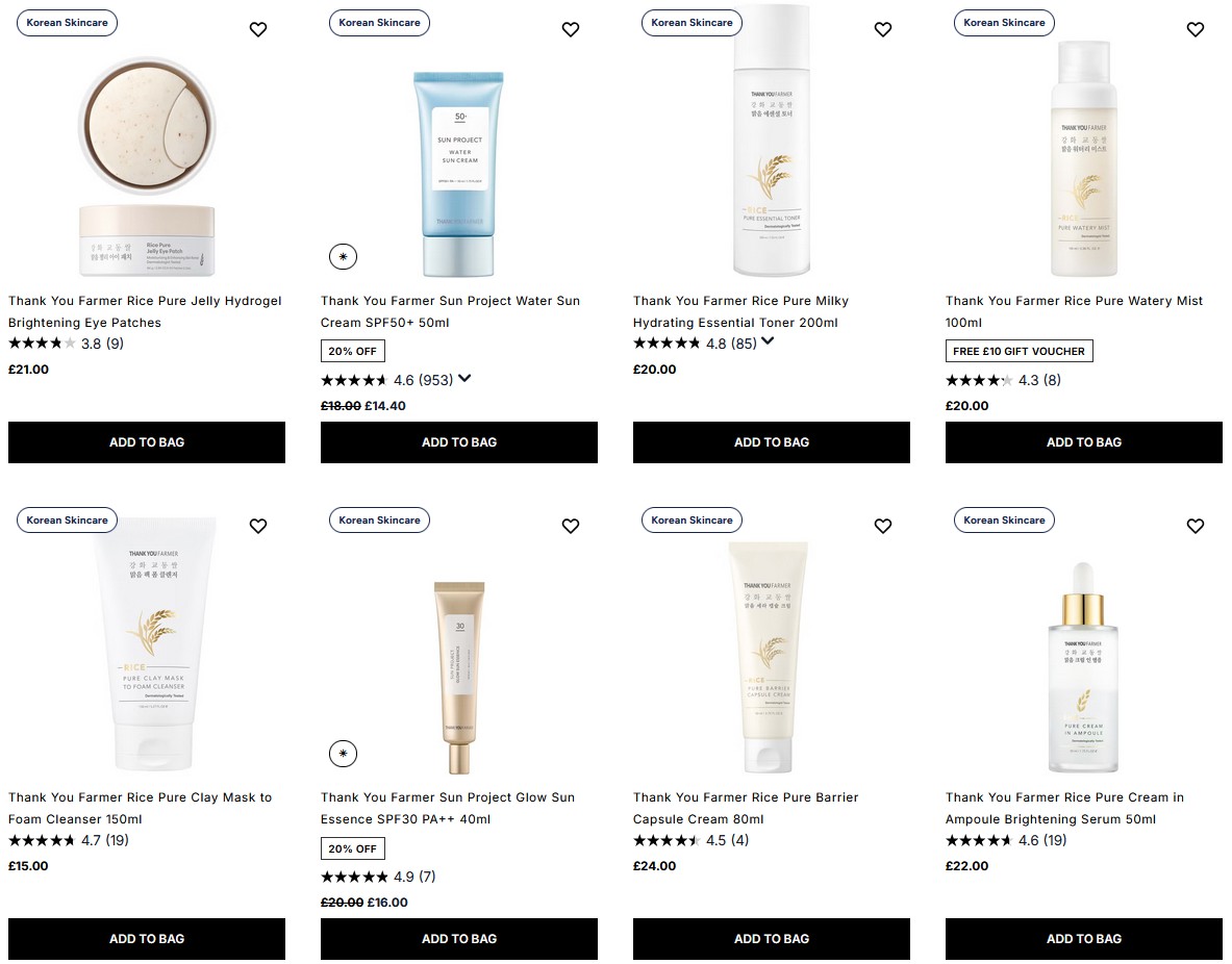 20% off Thank You Farmer at Cult Beauty 20% off Thank You Farmer at Cult Beauty