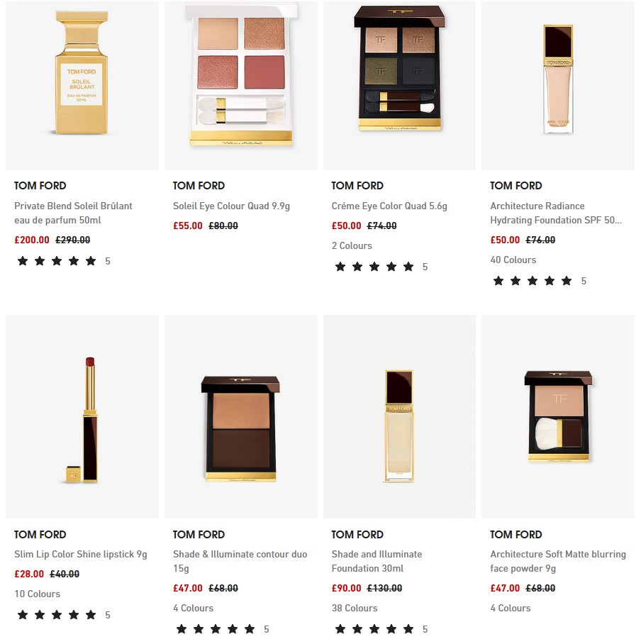 Up to 30% off Tom Ford at Selfridges Up to 30% off Tom Ford at Selfridges
