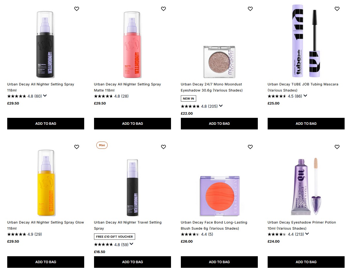 20% off Urban Decay at Cult Beauty with code BDCB 20% off Urban Decay at Cult Beauty with code BDCB