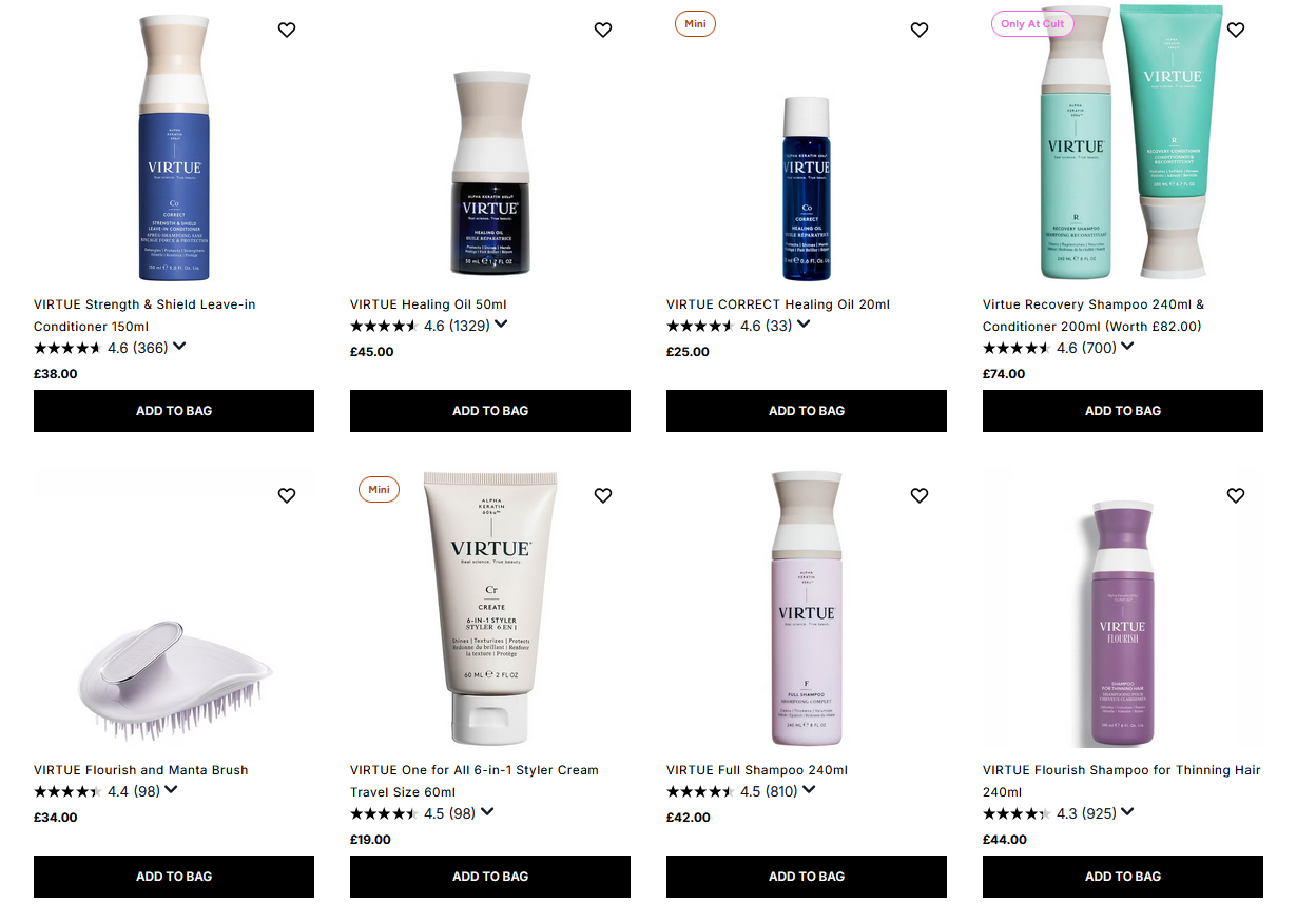 20% off VIRTUE at Cult Beauty 20% off VIRTUE at Cult Beauty