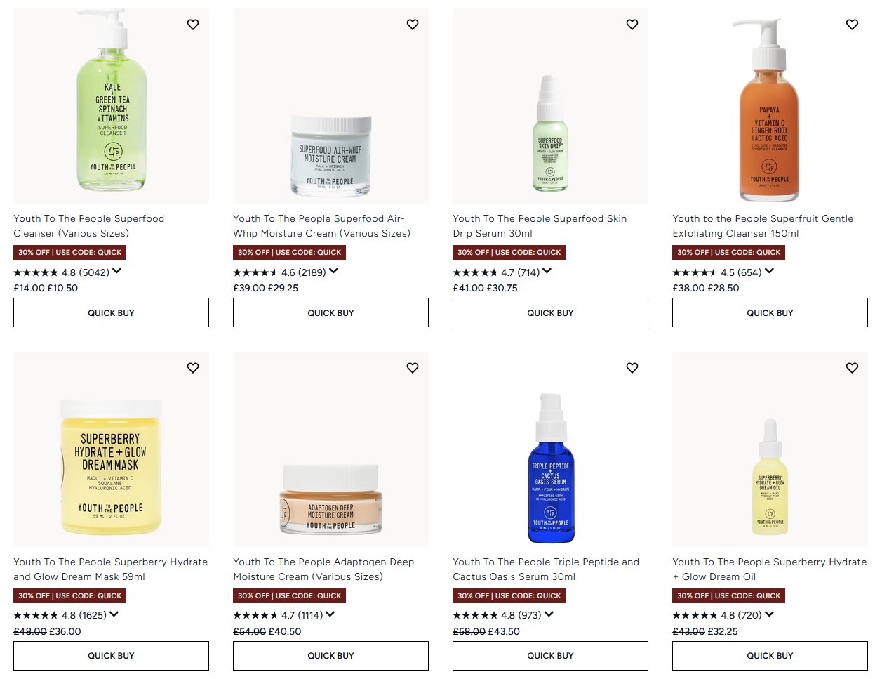 30% off Youth To The People at Lookfantastic 30% off Youth To The People at Lookfantastic