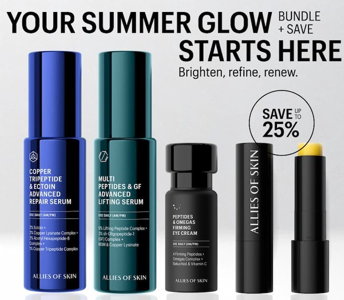 Up to 25% off Summer Bundles at Allies of Skin Up to 25% off Summer Bundles at Allies of Skin