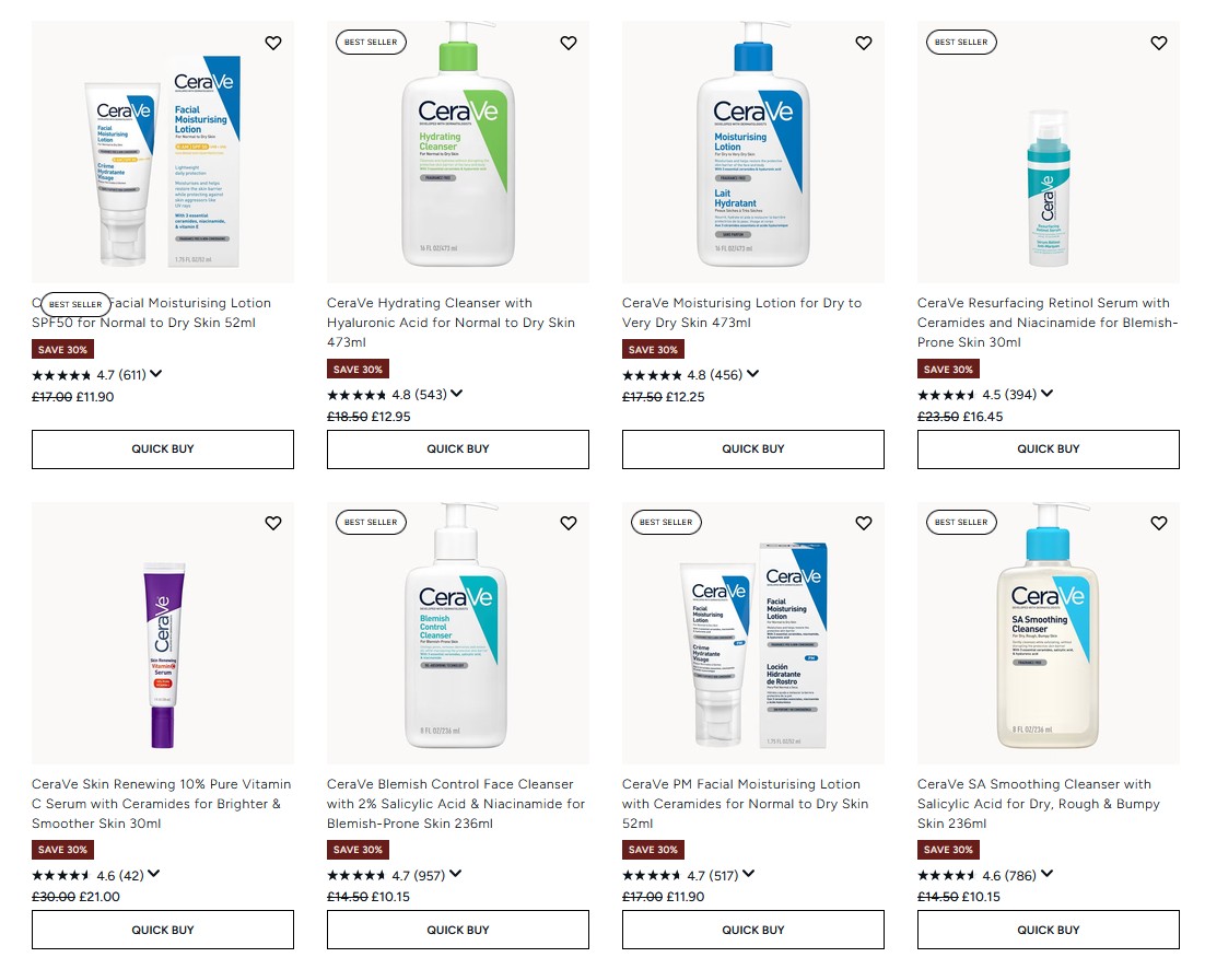 30% off Cerave at Lookfantastic 30% off Cerave at Lookfantastic