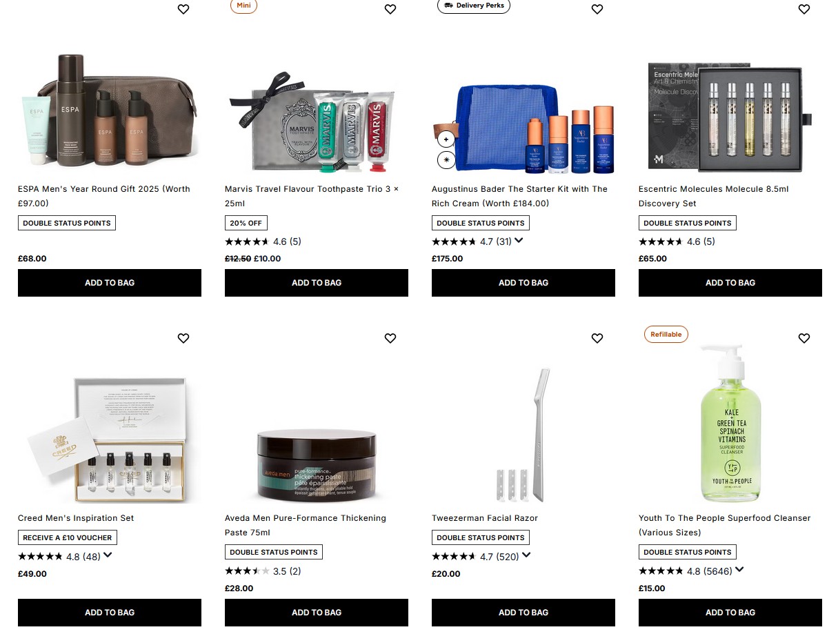 Double status points and free next day delivery on orders over £70 at Cult Beauty (UK) Double status points and free next day delivery on orders over £70 at Cult Beauty (UK)