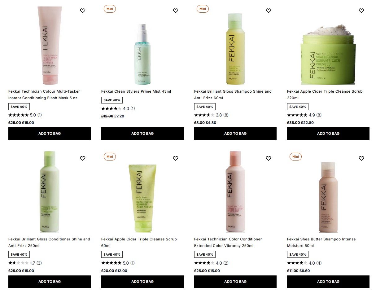 40% off Fekkai at Cult Beauty 40% off Fekkai at Cult Beauty