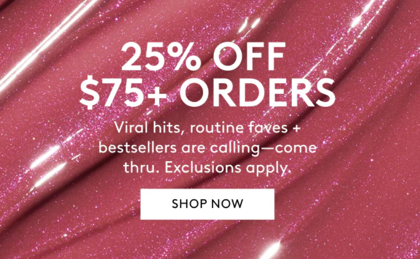 25% off $75+ orders at Fenty 25% off $75+ orders at Fenty