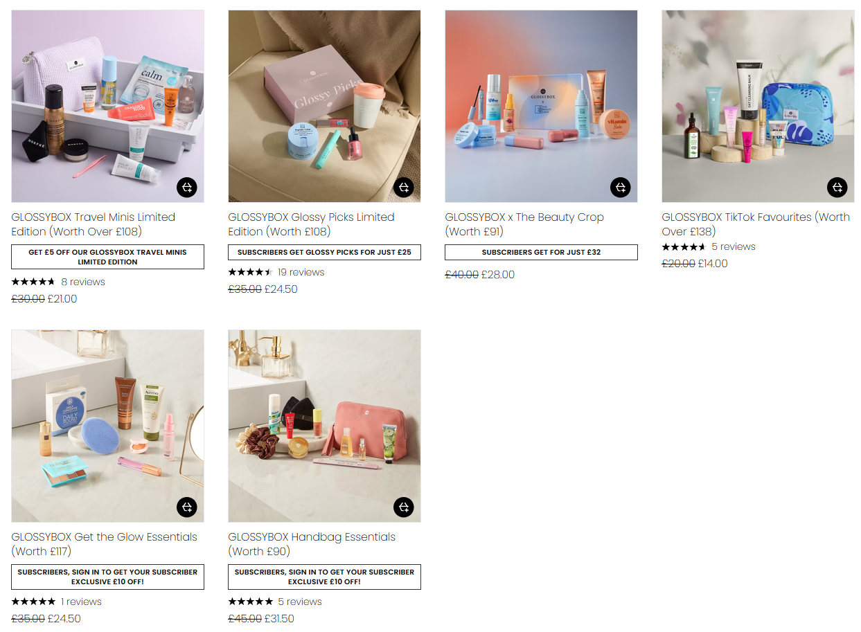 Up to 30% off Limited Editions at Glossybox Up to 30% off Limited Editions at Glossybox