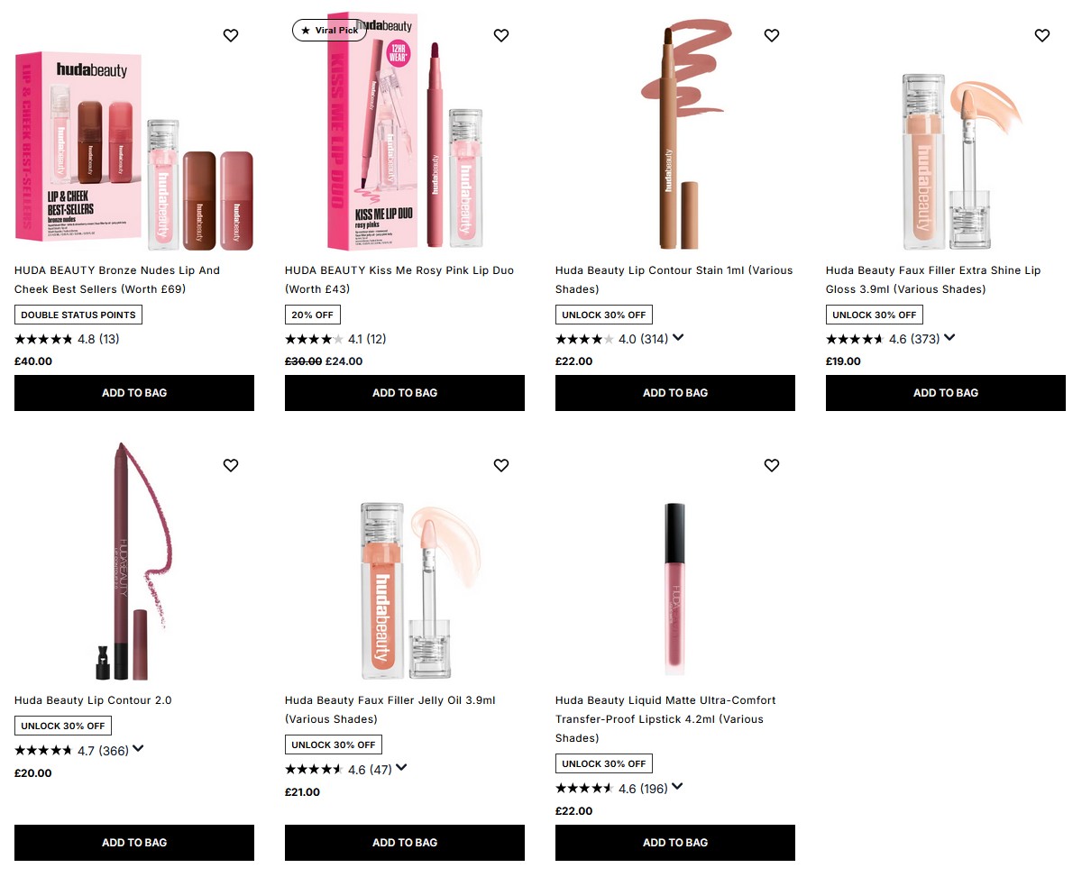 Build your ultimate lip collection and enjoy 30% off when you purchase 2 or more Huda Beauty lip products at Cult Beauty. Limited time only. Build your ultimate lip collection and enjoy 30% off when you purchase 2 or more Huda Beauty lip products at Cult Beauty. Limited time only.